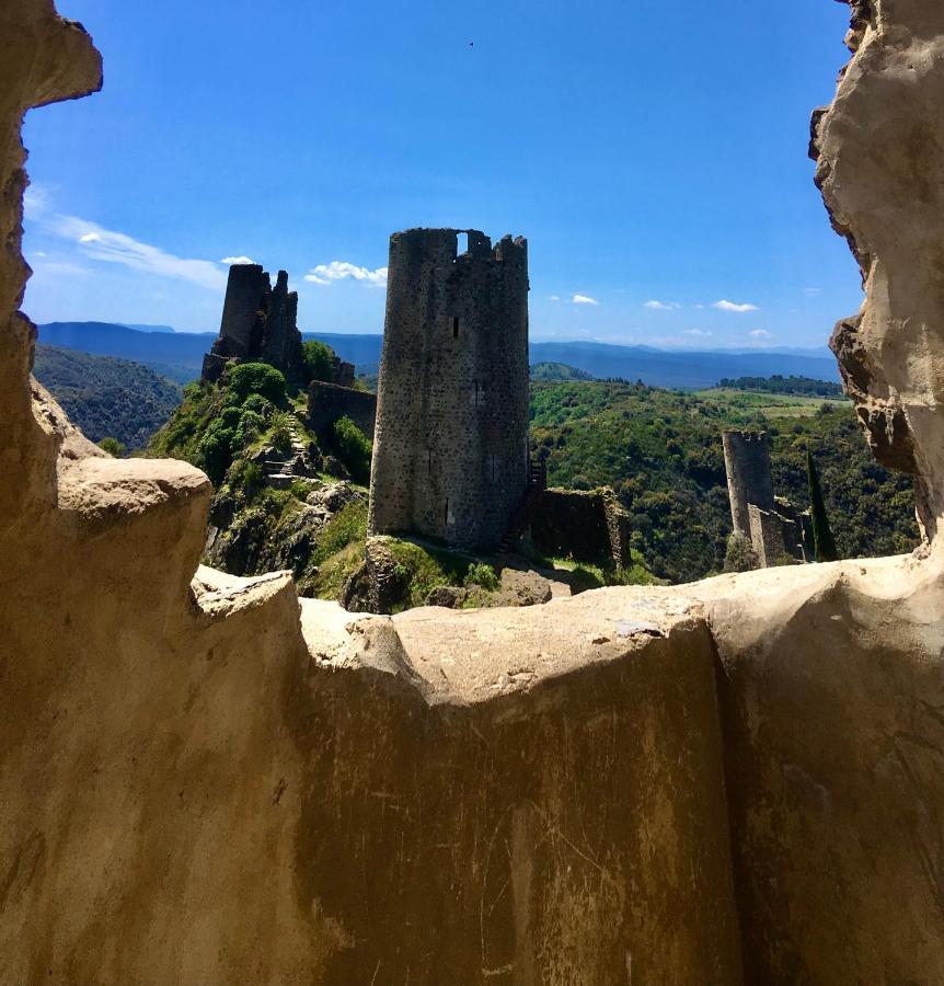 4 Star Cabaret Lastours 4 Chateaux Amazing Cathar Landmark Private Luxury 4 Star Air Conditioned Terrasse With Views Kültér fotó